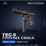 Tec-9 | Phoenix Chalk | Немного поношенное · Скин Counter-Strike 2
