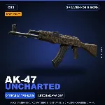 StatTrak™ AK-47 | Uncharted | Закалённое в боях · Скин Counter-Strike 2