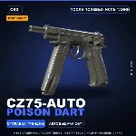 StatTrak™ CZ75-Auto | Poison Dart | После полевых испытаний · Скин Counter-Strike 2