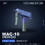 MAC-10 | Indigo | После полевых испытаний · Скин Counter-Strike 2
