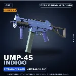 Сувенирный UMP-45 | Indigo | После полевых испытаний · Скин Counter-Strike 2