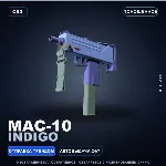 MAC-10 | Indigo | Поношенное · Скин Counter-Strike 2