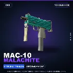 MAC-10 | Malachite | Поношенное · Скин Counter-Strike 2