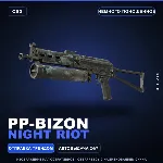 PP-Bizon | Night Riot | Немного поношенное · Скин Counter-Strike 2