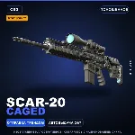 StatTrak™ SCAR-20 | Caged | Поношенное · Скин Counter-Strike 2