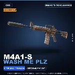 Сувенирный M4A1-S | Wash me plz | Немного поношенное · Скин Counter-Strike 2