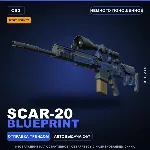 StatTrak™ SCAR-20 | Blueprint | Немного поношенное · Скин Counter-Strike 2