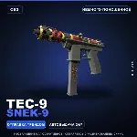 Tec-9 | Snek-9 | Немного поношенное · Скин Counter-Strike 2