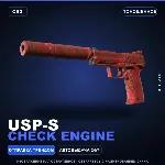 USP-S | Check Engine | Поношенное · Скин Counter-Strike 2