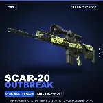 SCAR-20 | Outbreak | Прямо с завода · Скин Counter-Strike 2
