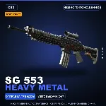 StatTrak™ SG 553 | Heavy Metal | Немного поношенное · Скин Counter-Strike 2