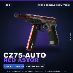 CZ75-Auto | Red Astor | После полевых испытаний · Скин Counter-Strike 2