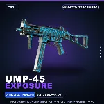 UMP-45 | Exposure | Немного поношенное · Скин Counter-Strike 2