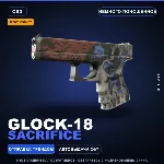 StatTrak™ Glock-18 | Sacrifice | Немного поношенное · Скин Counter-Strike 2
