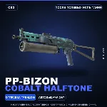 PP-Bizon | Cobalt Halftone | После полевых испытаний · Скин Counter-Strike 2