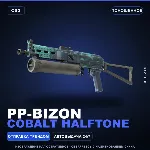 PP-Bizon | Cobalt Halftone | Поношенное · Скин Counter-Strike 2