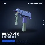 MAC-10 | Indigo | Закалённое в боях · Скин Counter-Strike 2