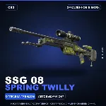 SSG 08 | Spring Twilly | Закалённое в боях · Скин Counter-Strike 2