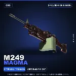 M249 | Magma | Закалённое в боях · Скин Counter-Strike 2