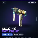MAC-10 | Cat Fight | Поношенное · Скин Counter-Strike 2