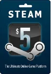 5$ Steam Wallet Card Global (not for RU account)