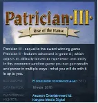 Patrician III 3 STEAM KEY РФ+СНГ СТИМ КЛЮЧ ЛИЦЕНЗИЯ