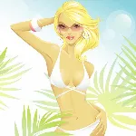 Клипарт на тему ПЛЯЖ, красивые девушки в купальниках - irongamers.ru