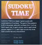 SUDOKU TIME  STEAM KEY REGION FREE GLOBAL