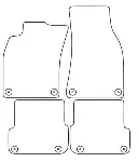 Audi A6 (C6) (08-11) Электронные лекала автоковриков