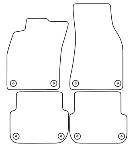 Audi A6 (C6) (04-08) Электронные лекала автоковриков