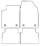 Opel Vectra (C) (02-08) Электронные лекала автоковриков