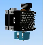 3D модель Директ экструдера  Trianglelab MATRIX LC Lite