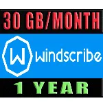 WINDSCRIBE  | 1 ГОД: 30 GB/МЕСЯЦ ✅ ПОЛНЫЙ ДОСТУП 🔥 