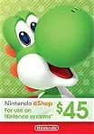 🎁 КАРТА ОПЛАТЫ NINTENDO ESHOP — 45 USD [USA]