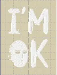 Дизайн машинной вышивки "Сайтама Im OK"