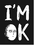 Дизайн машинной вышивки "Сайтама Im OK"