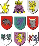 Векторный клипарт. Средневековые гербы (400 клипартов)