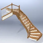Лестница 011 (Каталог 3D-Уроки по SolidWorks) - irongamers.ru