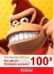 🎁 КАРТА ОПЛАТЫ NINTENDO ESHOP — 100 USD [USA]