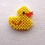 Схема для бисера: Уточка 🦆 RU|EN