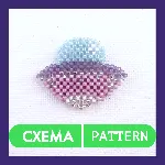Схема для бисера: НЛО 🛸 RU|EN