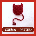 Схема для бисера: Демон 👹 RU|EN