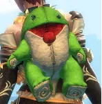 Guild Wars 2 Зеленый плюшевый чехол для рюкзака Quaggan