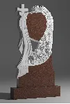 3D модель памятника для ЧПУ фрезеровки - Сердце и розы