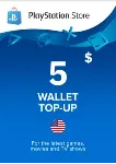 PSN 5 USD $ USA [Официальный Ключ] Пополнение - irongamers.ru