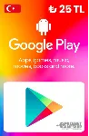 Google Play Store турецкий цифровой код 25 TR