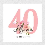 Открытка на день рождения, юбилей №J40