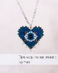 Схема для бисера: Сердце с глазом 👁 RU|EN