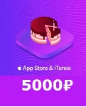 5000 руб AppStore iTunes подарочная карта пополненияRUR - irongamers.ru