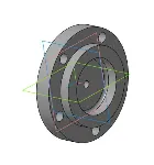МЧ00.32.00.04 крышка - чертеж и 3D-модель в компасе